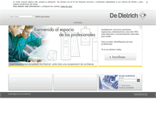 Tablet Screenshot of pro.dedietrich-calefaccion.es